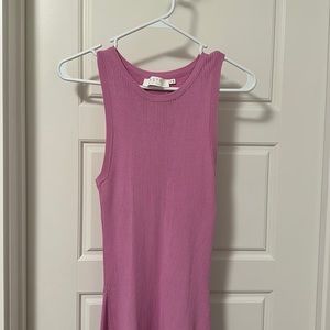 Lilac knit/sweater tennis dress style